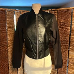 Women's Black Bomber Jacket